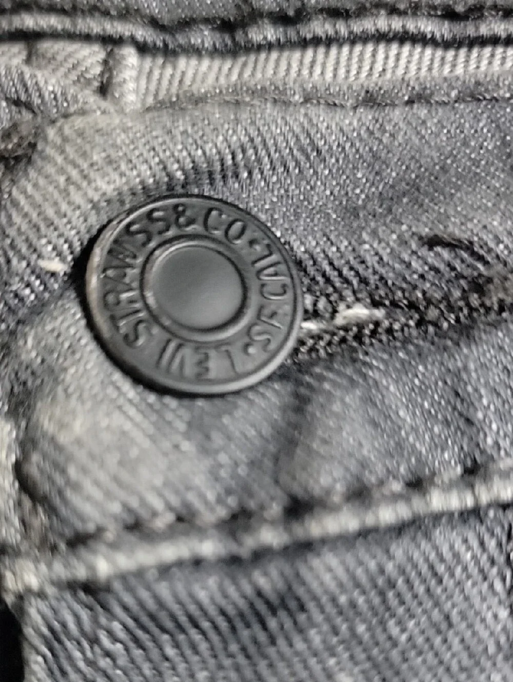 Levi's 511 Slim Fit Jeans Faded Black Grey Wash Men's 34x30